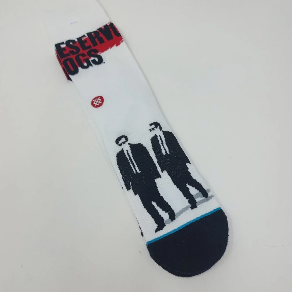 Stance Reservoir Dogs Crew Socks Men's L Graphic Classic Stretch Unisex White